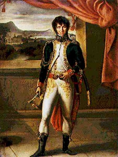 Porträtt av Joachim Murat (1767-1815) (olja på duk) av Jean Baptiste Vicar