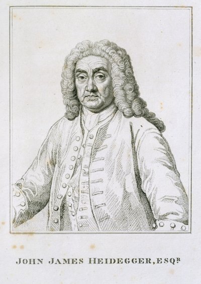 John James Heidegger (1666-1749) von Jean Baptiste van Loo