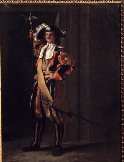 Påvgardets Schweiz Målning av Jean Barbault (1718-1762). 1700-talet. Besançon, Museum of Fine Arts av Jean Barbault