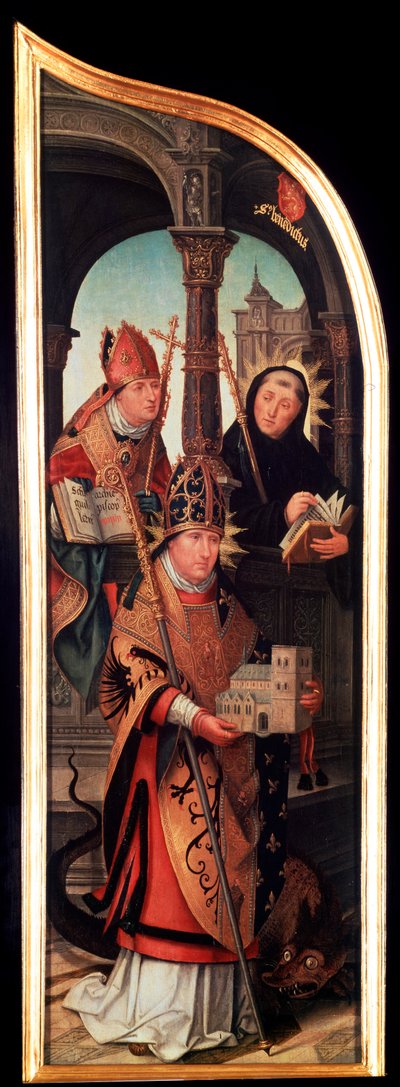Bebådelsen, Triptyk, sidopanel, 1517. av Jean the Elder Bellegambe