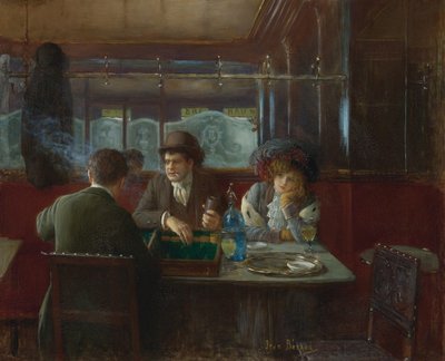 Backgammon på kaféet av Beraud, Jean av Jean Beraud