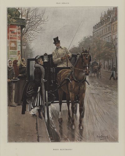 Vi åker tillbaka! av Jean Beraud
