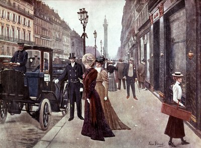 Rue de la Paix i Paris, ca. 1900 (målning) av Jean Beraud