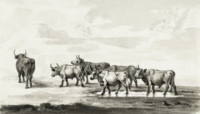 Gruppen med sex tjurar av Jean Bernard