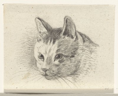 Huvudet på en katt av Jean Bernard