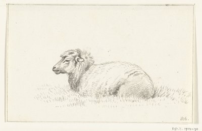 Liggande får, till vänster av Jean Bernard