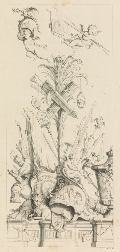 Troféer nyligen uppfunna av J.B. Toro., 1716., 1716. av Jean Bernard Toro
