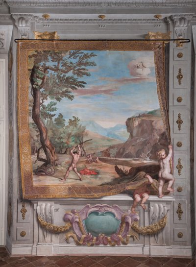 Bacchus i kamp med ormen som Juno skickat till honom av Jean Boulanger