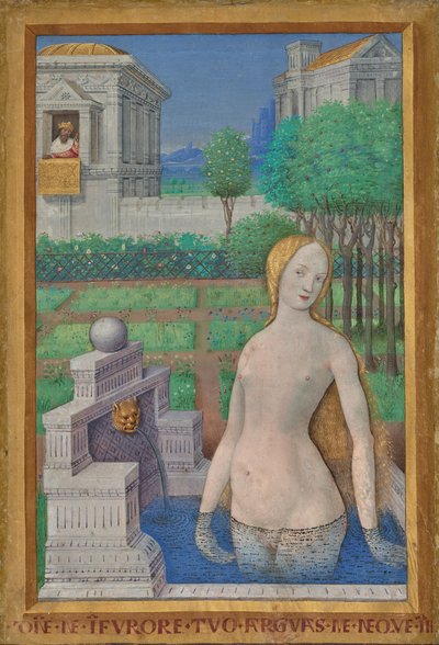 Blad ur Ludvig XII:s tidebok av Jean Bourdichon