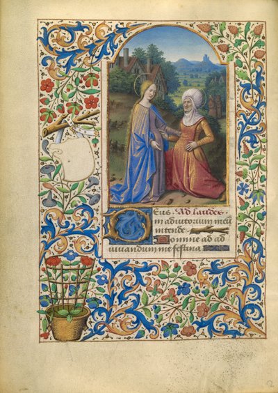 Die Heimsuchung av Jean Bourdichon