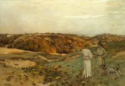 Tobias och ängeln, 1878. av Jean Charles Cazin