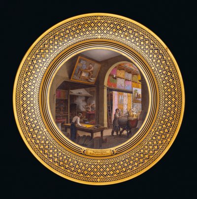 Laboratorium, butik, ca 1820-35 Väggmålningar av Jean Charles Develly