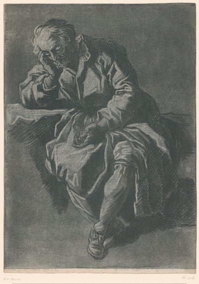 sittande man av Jean Charles François