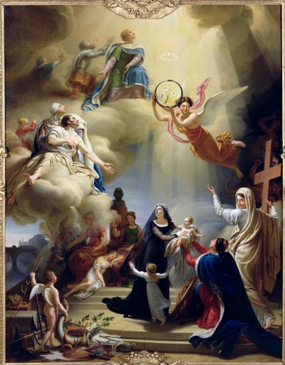 Allegori till ära för Henri de Frances födelse (1820-83) hertig av Bordeaux 1820, 1821 av Jean Charles Tardieu