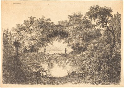 Lilla parken av Jean Claude Richard de Saint Non after Jean Honoré Fragonard