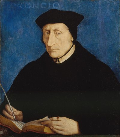Guillaume Budé, ca 1536 (olja på trä) av Jean Clouet