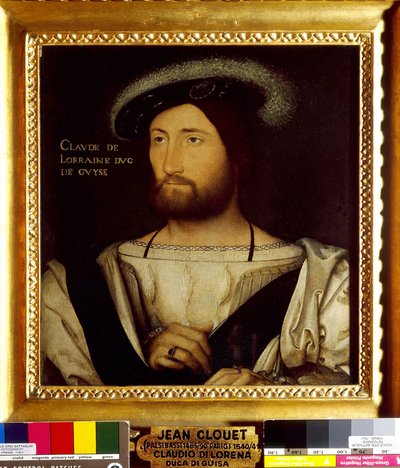 Porträtt av Claude de Lorraine, förste hertig av Guise av Jean Clouet