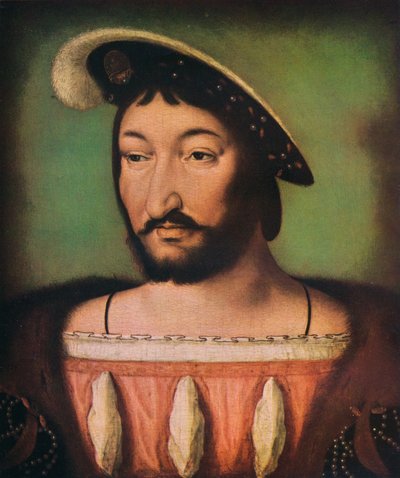 Porträtt av Francois I av Frankrike, c1500-talet. av Jean Clouet