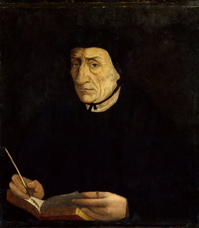 Porträtt av Guillaume Bude (Budee) (Budaeus) (1467-1540), fransk humanist. Målning av Jean Clouet (1485 - 1541) Ec. Fr. (h b/v 0,34 x 0,31). Versailles. Slottsmuseet. av Jean Clouet