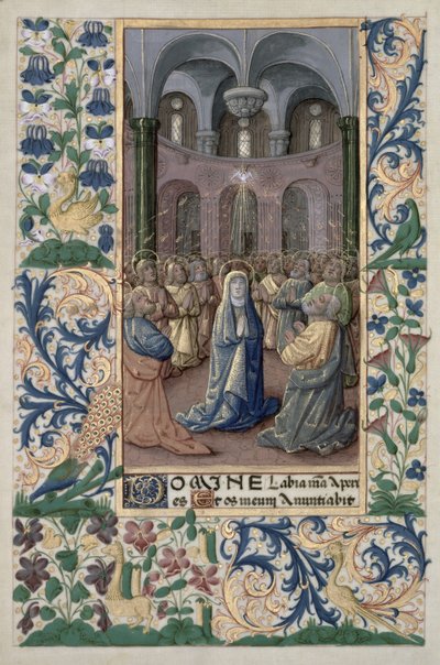 Lat. Q.v.I.126 f.86v Pingst, från Louis d
