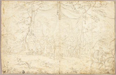 Litterärt ämne: Bankettscen av Jean Cotelle the younger