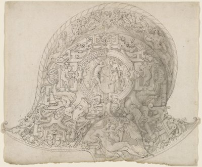 Design för en burgonethjälm av Jean Cousin the Elder