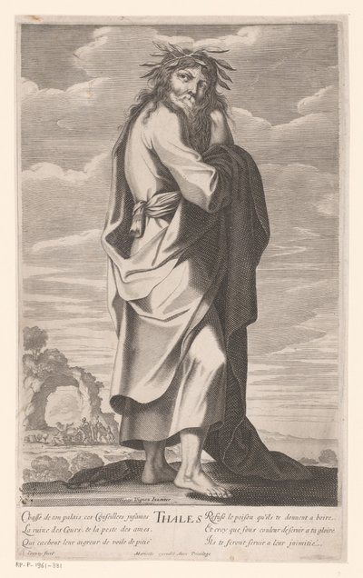 Thales av Miletus Thales (titel på objekt) Les Sept Sages de la Grece (serietitel) The Seven Sages of Greece (serietitel) av Jean Couvay