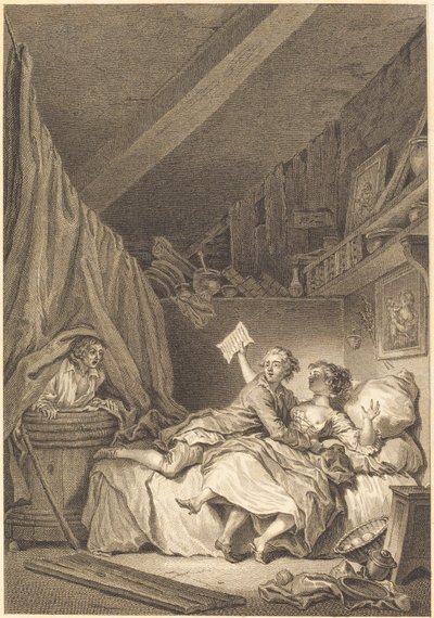 Skomakarna av Jean Dambrun after Jean Honoré Fragonard