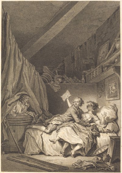 Skomakarna av Jean Dambrun after Jean Honoré Fragonard