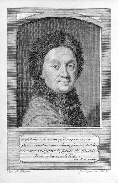 Pierre-Louis Moreau de Maupertuis, astronom (1698 - 1759). av Jean Daullé