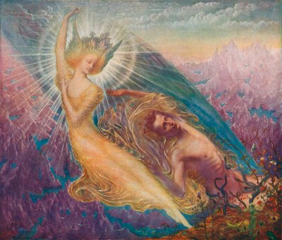 "The Angel of Splendours", c1894, 1911 av Jean Delville