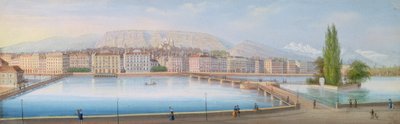 Genèvesjön: utsikt över sjön av Jean Dubois