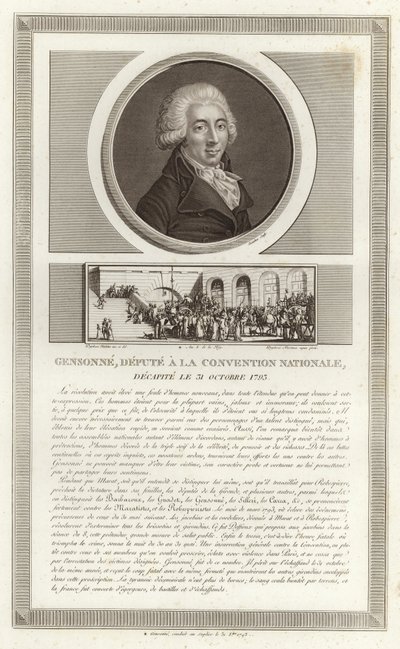 Porträtt av Armand Gensonne av Jean Duplessi Bertaux