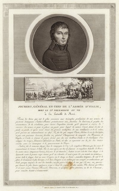 Porträtt av Barthelemy Catherine Joubert av Jean Duplessi Bertaux