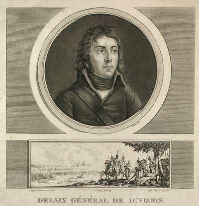 Porträtt av general Louis Charles Antoine Desaix (cirka 1800 - 1815 0,38 x 0,24) av Jean Duplessi Bertaux