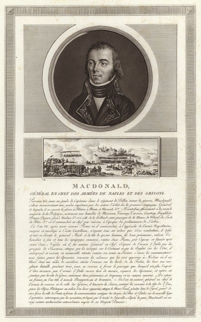 Porträtt av Jacques MacDonald, hertig av Taranto av Jean Duplessi Bertaux