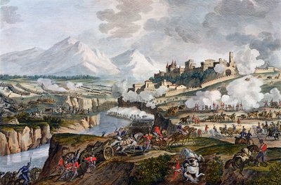 Slaget vid Rovereto, Italien, 18 Fructidor, år 4 september 1796 av Jean Duplessis Bertaux