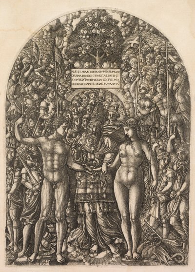 Adam och Evas äktenskap, 1555. av Jean Duvet