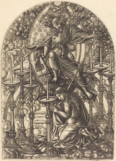 Sankt Johannes ser de sju gyllene ljusstakarna av Jean Duvet