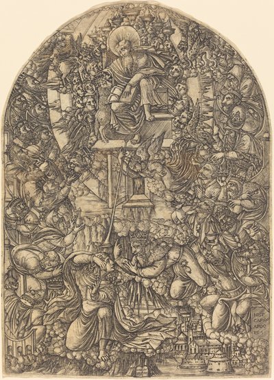 Sankt Johannes kallades till himlen av Jean Duvet