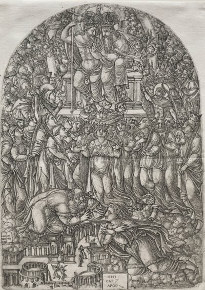 The Apocalypse: An Innumerable Multititude som står framför tronen, 1555. av Jean Duvet