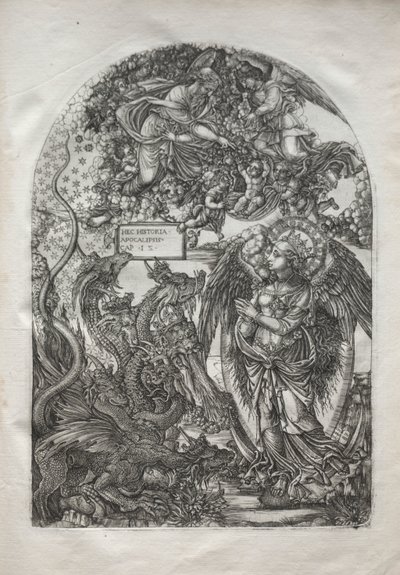 Apokalypsen: St. Mikael och draken av Jean Duvet