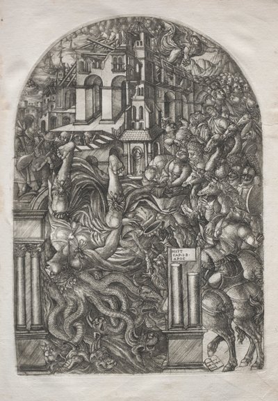 Apokalypsen: Babylons fall, 1546-1556. av Jean Duvet
