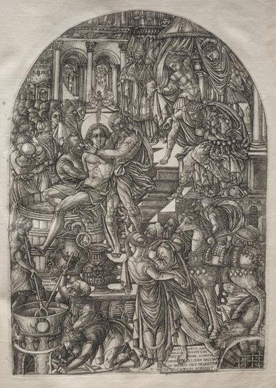 Apokalypsen: St. Johannes evangelistens martyrskap av Jean Duvet