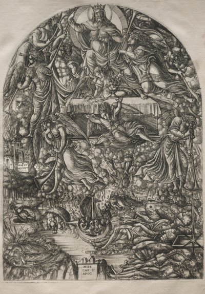 Apokalypsen: Öppnandet av det sjunde inseglet, 1546-1556. av Jean Duvet
