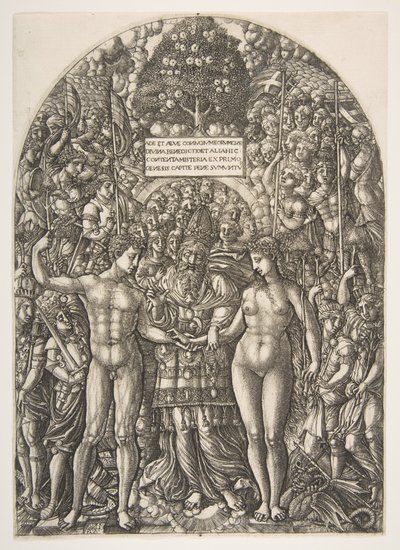 Adams och Evas bröllop, från Apokalypsen, ca. 1540-55. av Jean Duvet