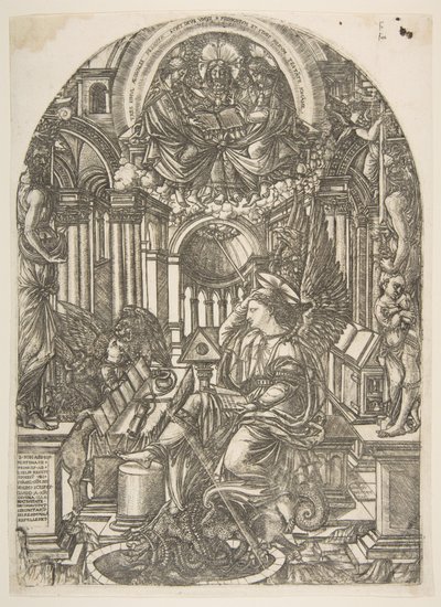 Johannes evangelistens uppenbarelse, från Apocalypse.n.d. av Jean Duvet