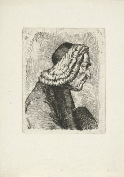 Porträtt av Francois-Philippe Mesenguy av Jean Duvivier (attributed to)