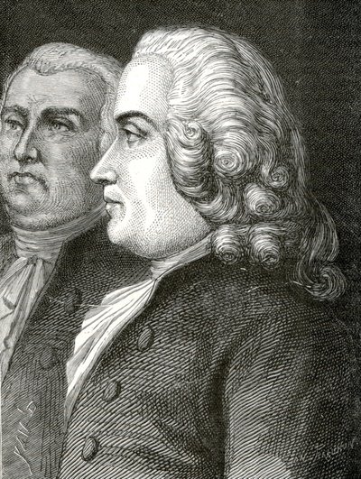 Franska revolutionen 1789-1799 Tronchet och Malesherbes Guillaume Chretien de Lamoignon de Malesherbes av Jean Edouard (1824 99) Dargent