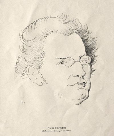 Franz Schubert av Jean Emile Laboureur